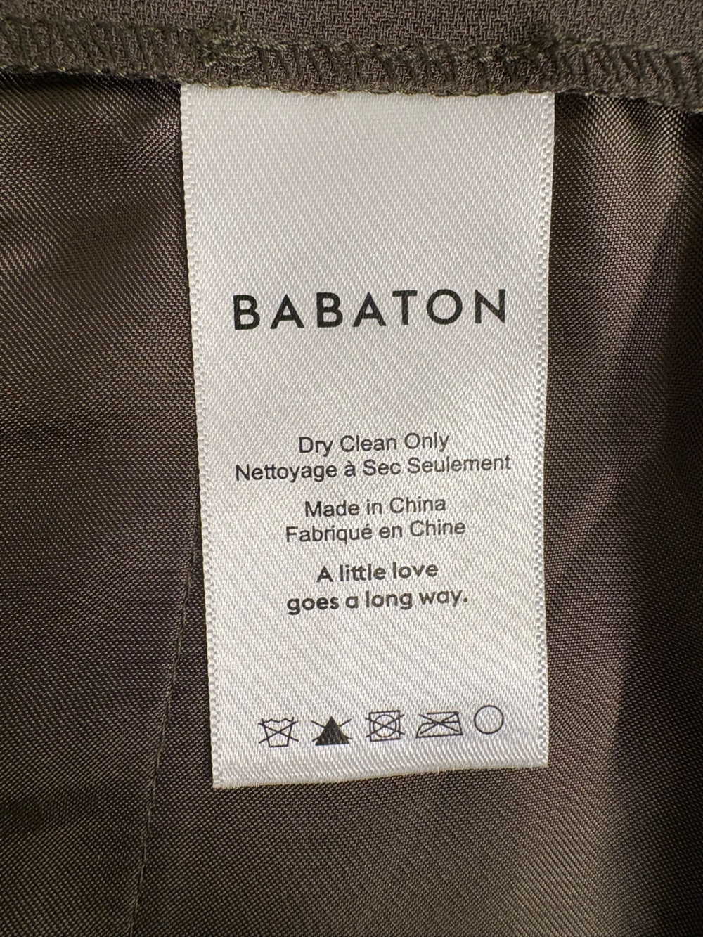 Women’s Aritzia Babaton Olive Green Pull-On Cropped Trousers with Side Stripes - Picture 5 of 9